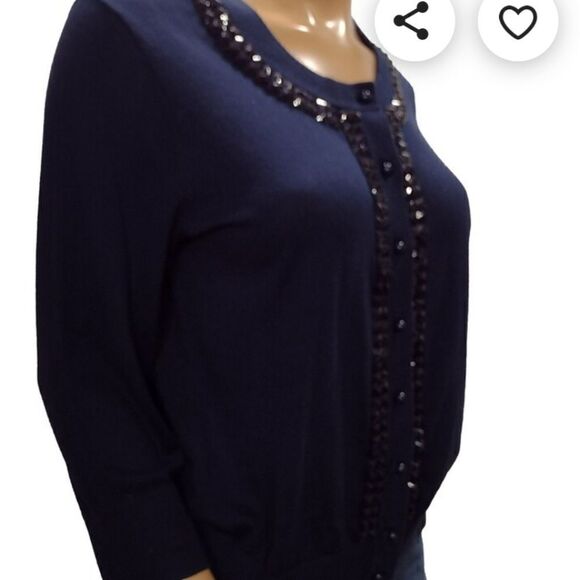 NWT Kate Spade New York Beaded Cardigan Sweater Size XS - Picture 3 of 12